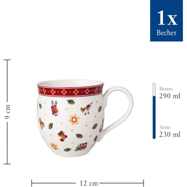imageVilleroy ampamp Boch  Toys Delight Mug Small Mug Christmas Cup Coffee Cup Hot Drink Mug Winter Toys Christmas Cup Winter Cup Christmas Coffee Mug Porcelain