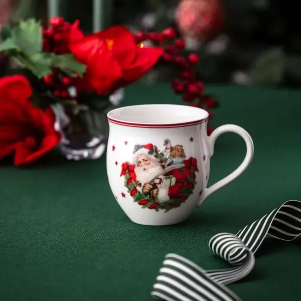 imageVilleroy ampamp Boch  Toys Delight Mug with Santa Claus Pattern 390 ml Christmas Cup Mug Coffee Cup Hot Drink Mug Winter Toys Christmas Cup Winter Cup Christmas Coffee Mug Porcelain