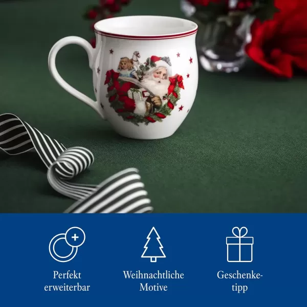 imageVilleroy ampamp Boch  Toys Delight Mug with Santa Claus Pattern 390 ml Christmas Cup Mug Coffee Cup Hot Drink Mug Winter Toys Christmas Cup Winter Cup Christmas Coffee Mug Porcelain