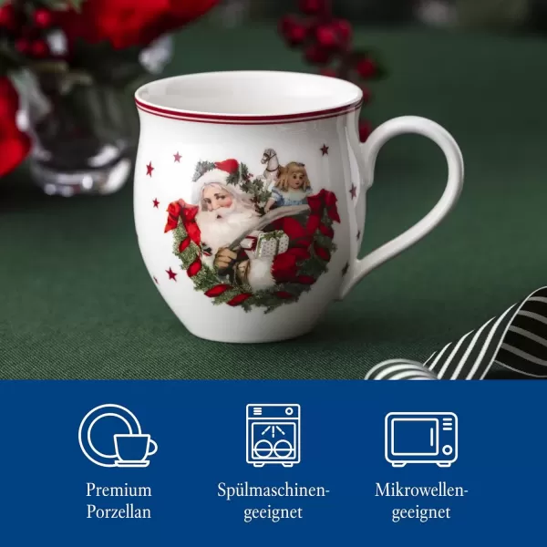 imageVilleroy ampamp Boch  Toys Delight Mug with Santa Claus Pattern 390 ml Christmas Cup Mug Coffee Cup Hot Drink Mug Winter Toys Christmas Cup Winter Cup Christmas Coffee Mug Porcelain