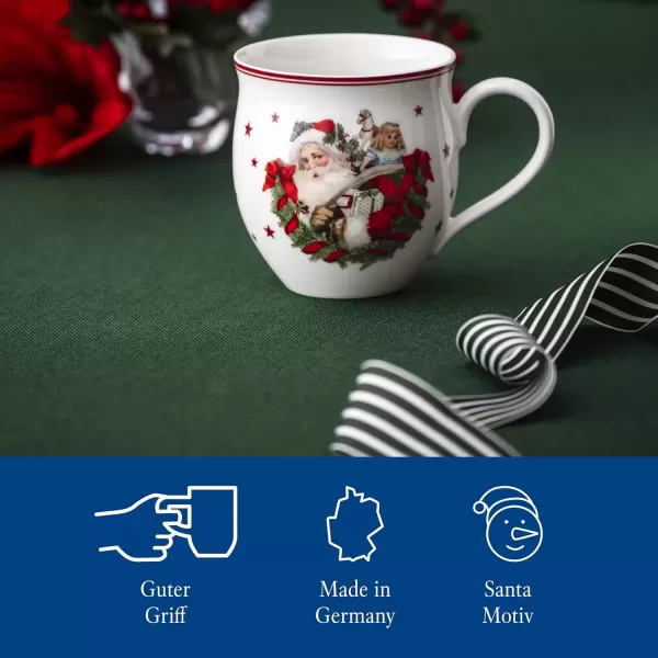 imageVilleroy ampamp Boch  Toys Delight Mug with Santa Claus Pattern 390 ml Christmas Cup Mug Coffee Cup Hot Drink Mug Winter Toys Christmas Cup Winter Cup Christmas Coffee Mug Porcelain