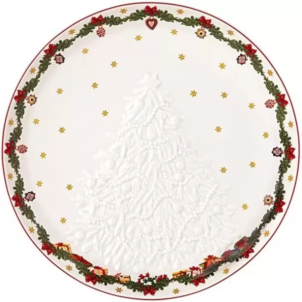imageVilleroy ampamp Boch 1483322241 Fantasy Pastry Plate Porcelain WhiteWhite  Coloured