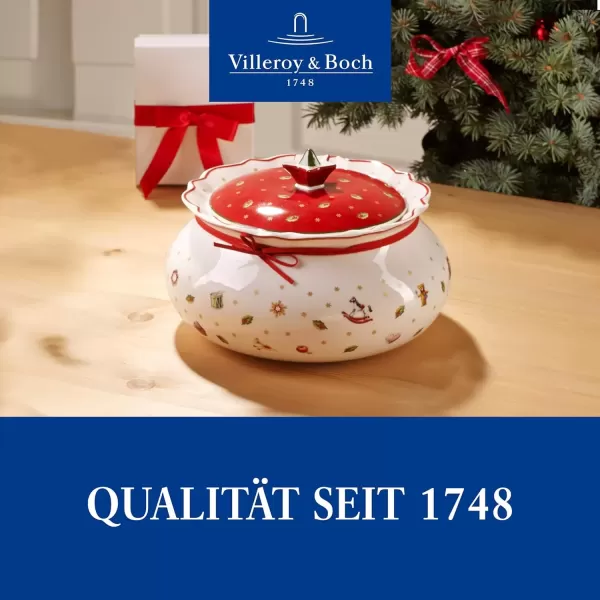 imageVilleroy ampamp Boch 1485854556 Toys Delight Box Small Porcelain WhiteRedRedWhiteColourful