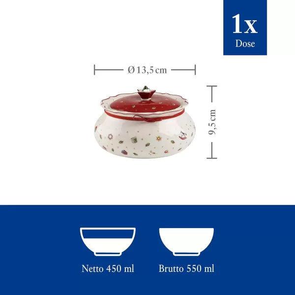 imageVilleroy ampamp Boch 1485854556 Toys Delight Box Small Porcelain WhiteRedRedWhiteColourful