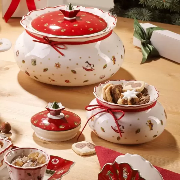 imageVilleroy ampamp Boch 1485854556 Toys Delight Box Small Porcelain WhiteRedRedWhiteColourful