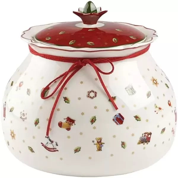 imageVilleroy ampamp Boch 1485854556 Toys Delight Box Small Porcelain WhiteRedRedWhiteColourful