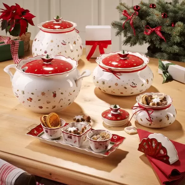 imageVilleroy ampamp Boch 1485854556 Toys Delight Box Small Porcelain WhiteRedRedWhiteColourful