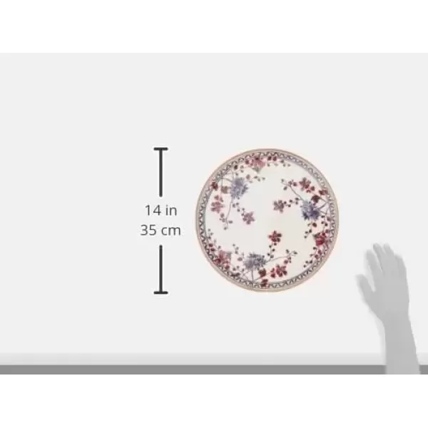 imageVilleroy ampamp Boch Artesano Provencal Lavender PizzaBuffet Plate 125 in Premium Porcelain WhiteMulticoloredWhiteMulticolored