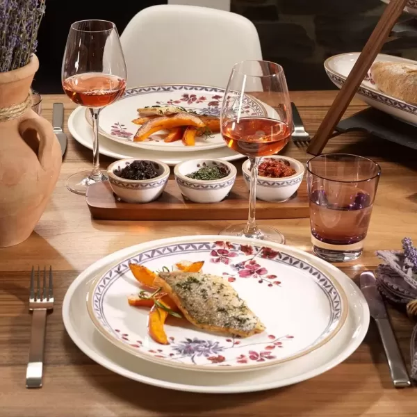 imageVilleroy ampamp Boch Artesano Provencal Lavender Rim Soup 975 in Premium Porcelain WhiteMulticoloredWhiteMulticolored