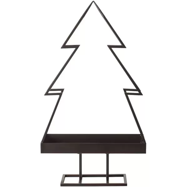 imageVilleroy ampamp Boch Christmas Santa by The Tree Decorative Figurine Maoffrom HardPaste Porcelain Wax GreenMultiColoured 20 x 17 x 23 cm TealightCandleholder