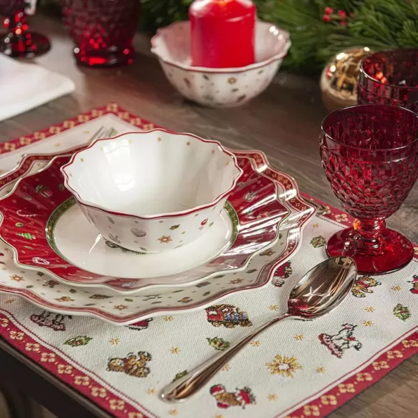 imageVilleroy ampamp Boch Delight Anniversary Edition Breakfast Plate 24cm WhiteRed
