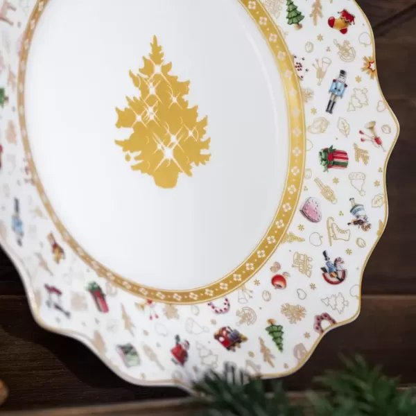 imageVilleroy ampamp Boch Delight Anniversary Edition Breakfast Plate 24cm WhiteWhite  Coloured