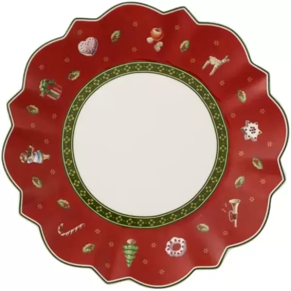 imageVilleroy ampamp Boch Delight Bread and Butter Plate Red RoundRed