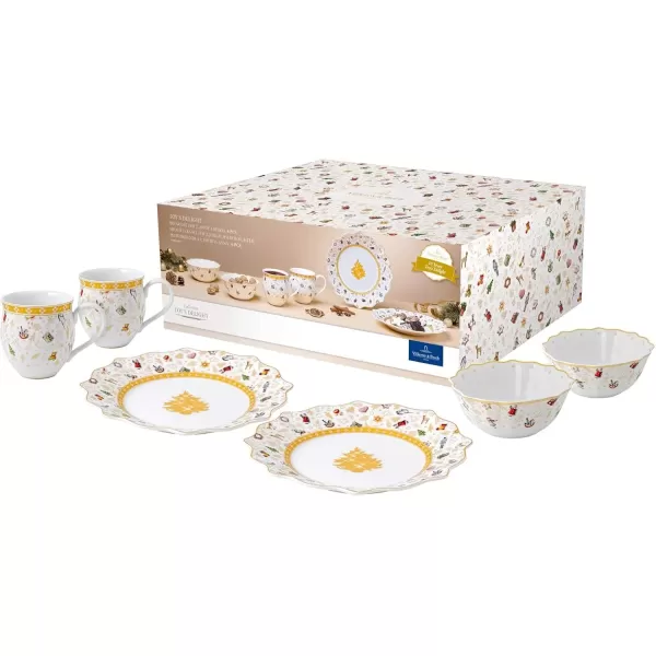 imageVilleroy ampamp Boch Delight Breakfast 2 Anniversary Edition Set 6 Pieces 6tlg WhiteBreakfast Set Anniversary Edition