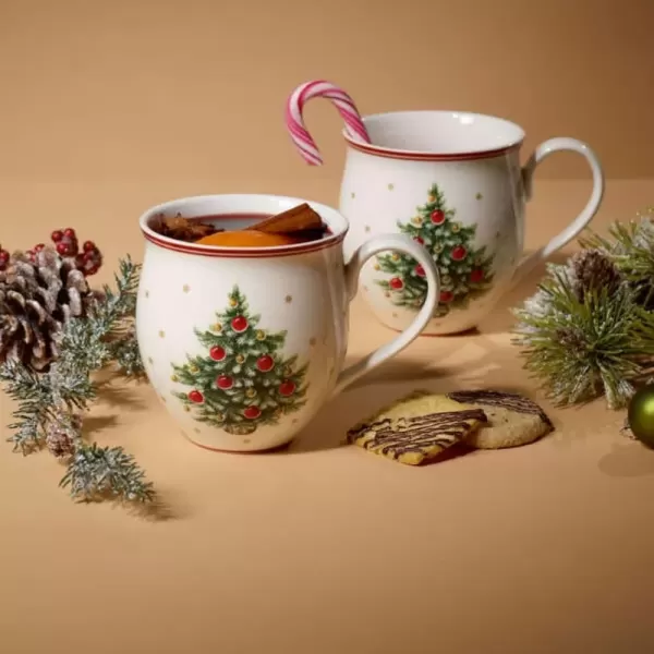 imageVilleroy ampamp Boch Delight CoffeeWhiteRed