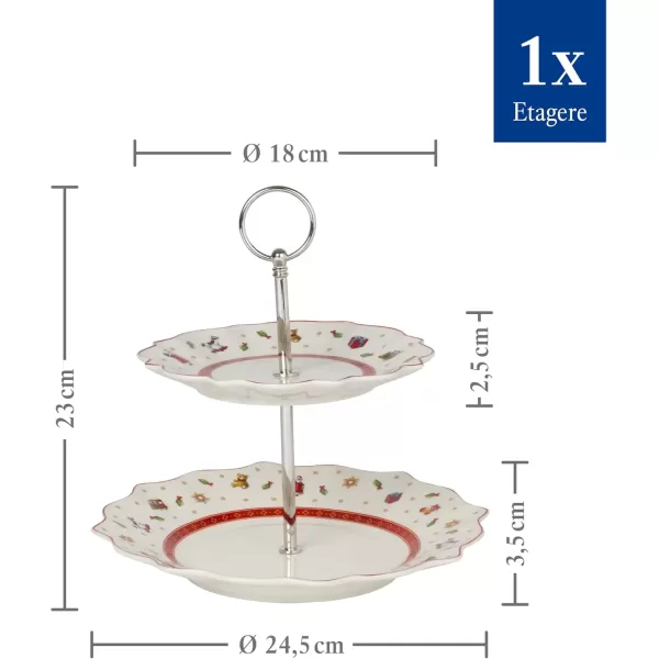 imageVilleroy ampamp Boch Delight Tray Stand Etagere WhiteColourful