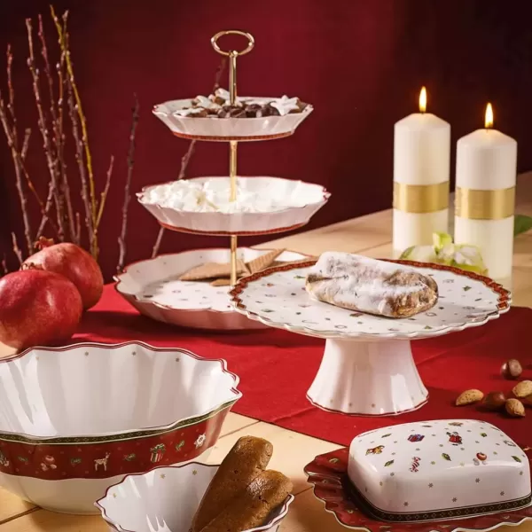 imageVilleroy ampamp Boch Delight Tray Stand Etagere WhiteWhiteColourful