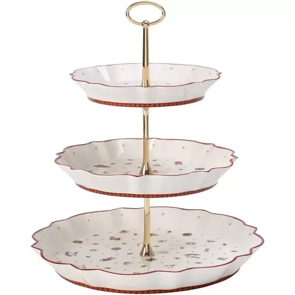 imageVilleroy ampamp Boch Delight Tray Stand Etagere WhiteWhiteColourful