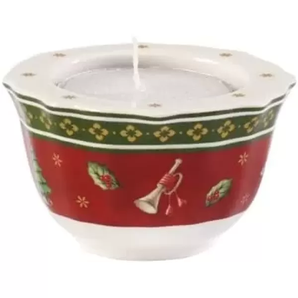 imageVilleroy ampamp Boch Toys Delight Tealightholder Red Porcelain Tealight SmallTealight holder