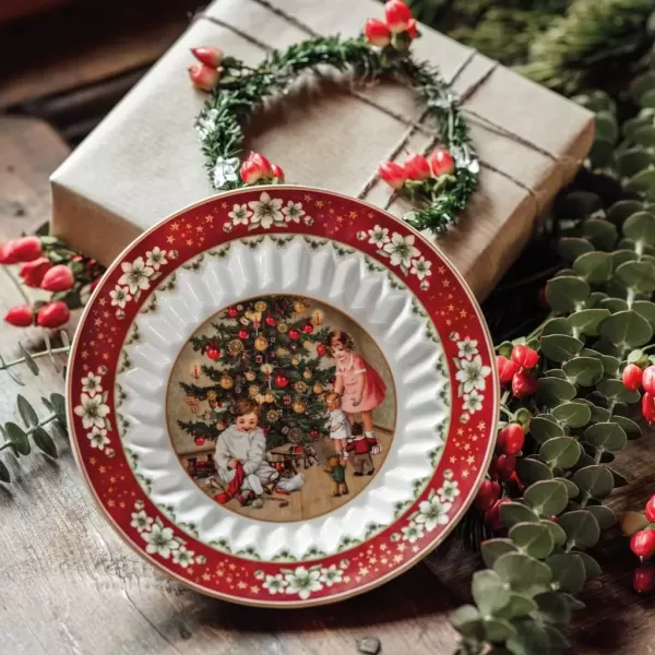imageVilleroy ampamp Boch Toys Fantasy Christmas Pastry Bowl Premium Porcelain Colorful Festive DesignWhite