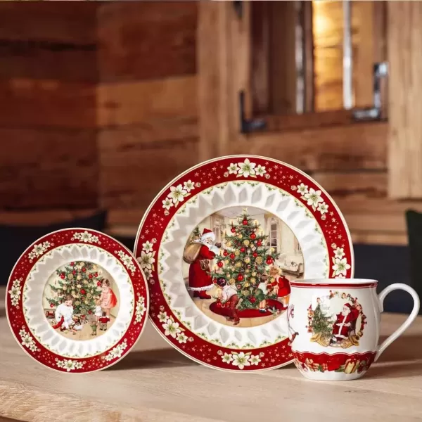 imageVilleroy ampamp Boch Toys Fantasy Christmas Pastry Bowl Premium Porcelain Colorful Festive DesignWhite