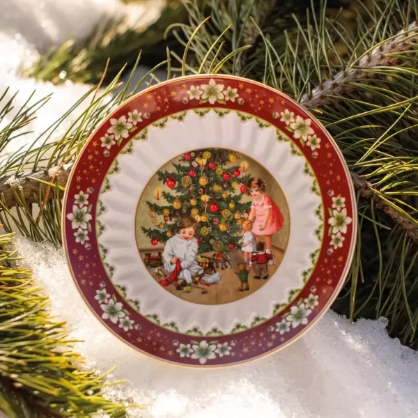 imageVilleroy ampamp Boch Toys Fantasy Christmas Pastry Bowl Premium Porcelain Colorful Festive DesignWhite