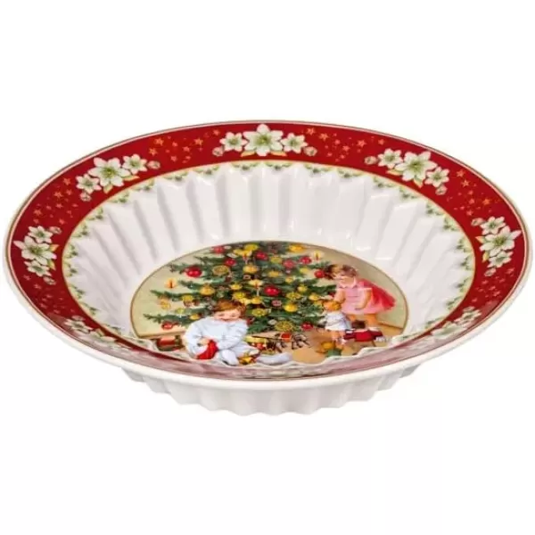imageVilleroy ampamp Boch Toys Fantasy Christmas Pastry Bowl Premium Porcelain Colorful Festive DesignWhite