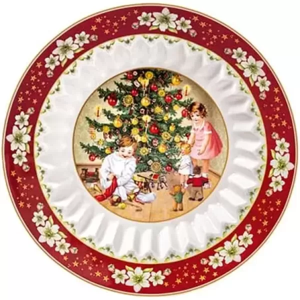 imageVilleroy ampamp Boch Toys Fantasy Christmas Pastry Bowl Premium Porcelain Colorful Festive DesignWhite