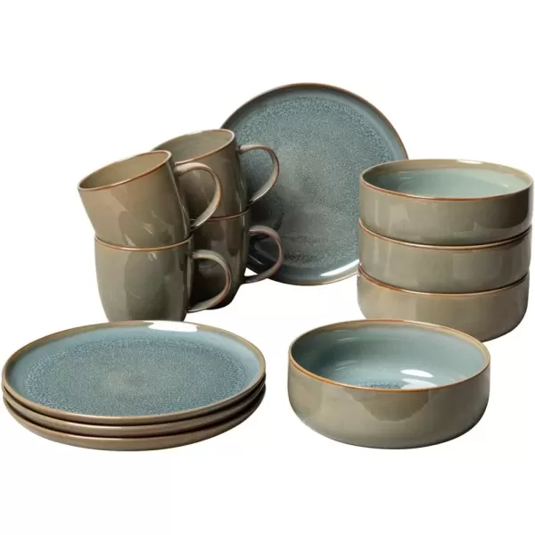 imageLike By Villeroy ampamp Boch Crafted Breeze 12PieceBreakfast Set
