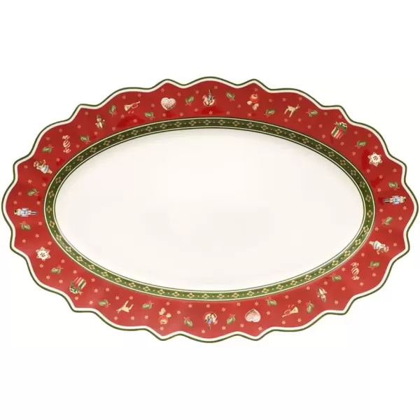 imageVilleroy ampamp Boch Delight 50 x 31 cm Oval Platter RedRed