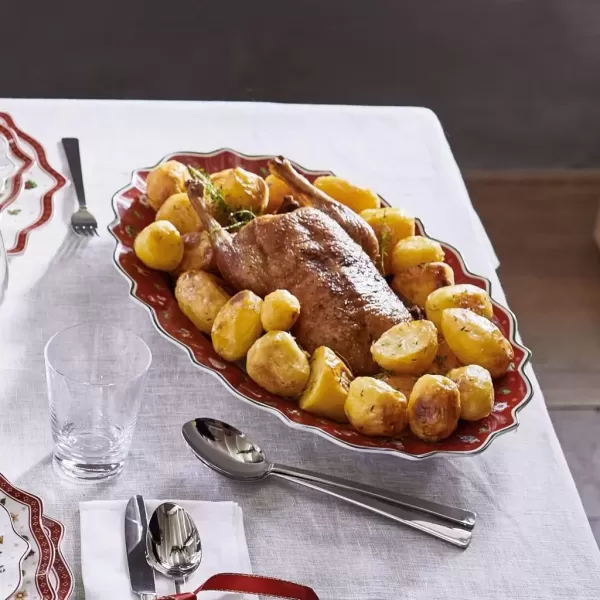 imageVilleroy ampamp Boch Delight 50 x 31 cm Oval Platter RedRed