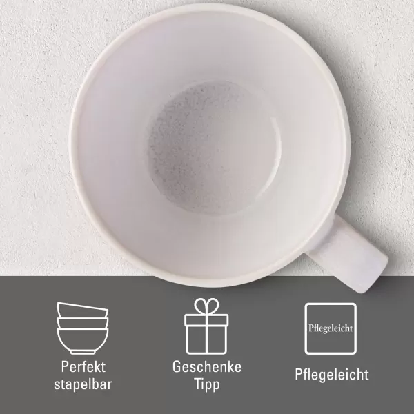 imagelike by Villeroy ampamp Boch  Crafted Cotton coffee cup premium porcelain dishwashersafe microwavesafe cup with handle coffee cup coffee mug tea mug hot drink mug