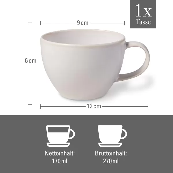 imagelike by Villeroy ampamp Boch  Crafted Cotton coffee cup premium porcelain dishwashersafe microwavesafe cup with handle coffee cup coffee mug tea mug hot drink mug