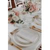 imageVilleroy ampamp Boch Signature Collection Chateau Septfontaines Bone Porcelain Medium Rim Soup Bowl White with Gold Trim
