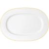 imageVilleroy ampamp Boch Signature Collection Chateau Septfontaines Bone Porcelain Oval Serving Platter White with Gold Trim