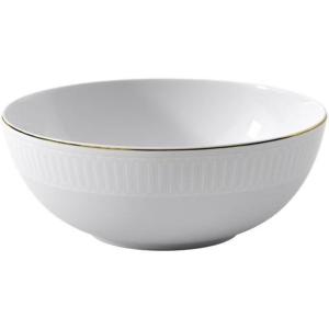 imageVilleroy ampamp Boch Signature Collection Chateau Septfontaines Bone Porcelain VegetableSalad Serving Bowl White with Gold Trim