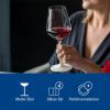 imageVilleroy ampamp Boch  Manufacture Rock Blanc red Wine Goblet Set 4 pcs Set of Drinking Glasses for red Wine 470 ml Crystal Glass Matte White Slate LookClearWhite