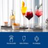 imageVilleroy ampamp Boch  Manufacture Rock Blanc red Wine Goblet Set 4 pcs Set of Drinking Glasses for red Wine 470 ml Crystal Glass Matte White Slate LookClearWhite