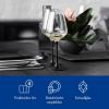 imageVilleroy ampamp Boch  Manufacture Rock Blanc red Wine Goblet Set 4 pcs Set of Drinking Glasses for red Wine 470 ml Crystal Glass Matte White Slate LookClearBlack
