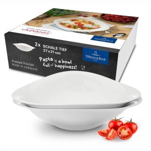 imageVilleroy ampamp Boch Dune VAPIANO Pasta Bowl 2 pieces Premium Porcelain WhitePasta Bowls