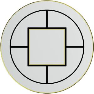 imageVilleroy ampamp Boch Signature MetroChic underplatecake plate 33 cm diameter whiteblackgold