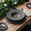 imageVilleroy ampamp Boch Manufacture Rock Pasta Bowl Set of 4 Premium Porcelain Made in Germany Black