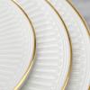 imageVilleroy ampamp Boch Signature Collection Chateau Septfontaines Bone Porcelain 5Piece Place Setting White with Gold Trim