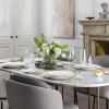 imageVilleroy ampamp Boch Signature Collection Chateau Septfontaines Bone Porcelain 5Piece Place Setting White with Gold Trim