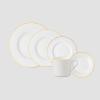 imageVilleroy ampamp Boch Signature Collection Chateau Septfontaines Bone Porcelain 5Piece Place Setting White with Gold Trim