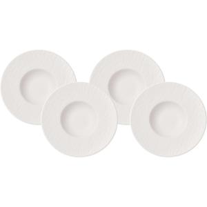 imageVilleroy ampamp Boch Manufacture Rock Blanc Pasta Bowl Set of 4 Premium Porcelain Made in Germany White