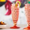 imageVilleroy ampamp Boch  Boston Apricot White Wine Glass Crystal Glass Coloured Orange Capacity 125 mlOrange