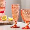 imageVilleroy ampamp Boch  Boston Apricot White Wine Glass Crystal Glass Coloured Orange Capacity 125 mlOrange