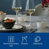 imageVilleroy ampamp Boch  Manufacture Rock Blanc Whisky Tumbler Set 4 pcs Set of Drinking Glasses for Whisky and Cocktails 250 ml Crystal Glass matt White Slate Look