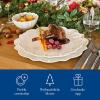 imageVilleroy ampamp Boch  Toys Delight Royal Classic Plate Set 8 Pieces Tableware Set for 4 People Breakfast Plates Dinner Plates Christmas Plates Premium Porcelain DishwasherSafe MicrowaveSafeWhite